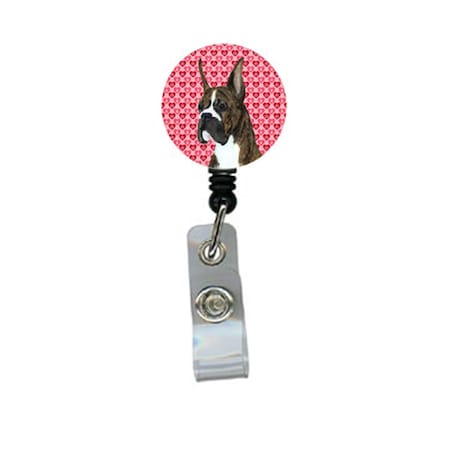 Teacher&Aposs Aid Boxer Retractable Badge Reel Or Id Holder With Clip TE3456239